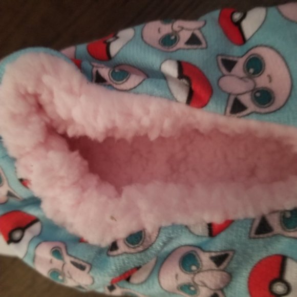Pokemon Jigglypuff Non-slip Sherpa Sock Slippers - Picture 4 of 7